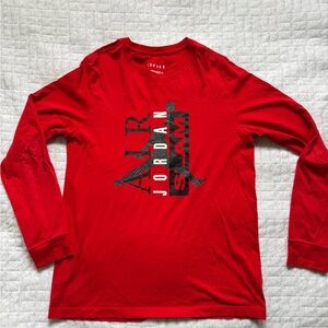 Jordan Air Slam Red Long Sleeve Tee